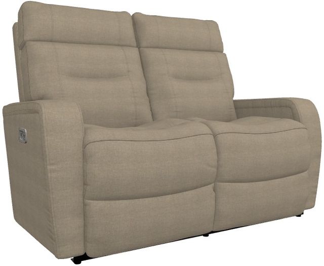 La-Z-Boy® Baron Brindle Power Wall Reclining Loveseat with Headrest-0