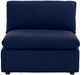 Mazin Furniture Howerton 5-Piece Blue Modular Sectional with 3 Pillows and Right Side Ottoman Chaise-2
