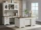 Intercon Drake French Oak/Rustic Gray Executive Desk-1