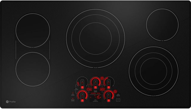 GE Profile™ 36" Black Built-In Electric Cooktop-1