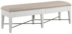 Magnussen Home® Heron Cove Beige/Chalk White Upholstered Bench