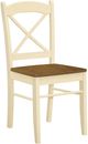 Monarch Specialties Inc. 2-Piece Cream Cross-Back Side Chair Set-0