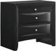 Elements International Emily Black Nightstand-0