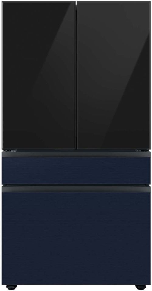 Samsung Bespoke 36" Navy Steel French Door Refrigerator Middle Panel-4