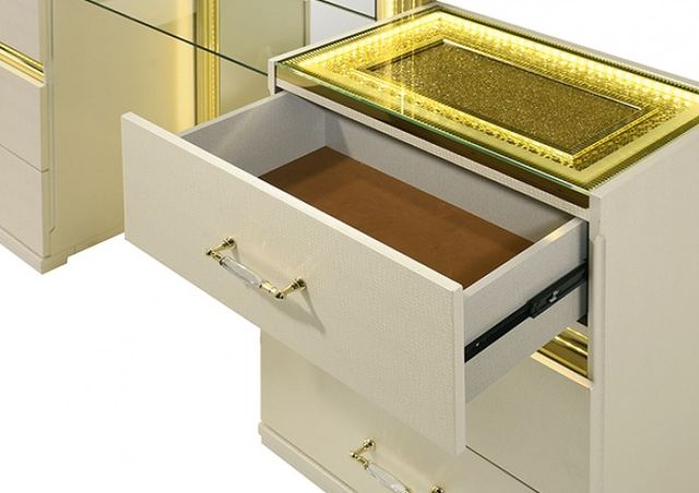 Furniture of America® Lucida Beige Vanity-1
