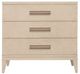 Hooker® Furniture Westwood Polished Limestone 3-Drawer Nightstand-2
