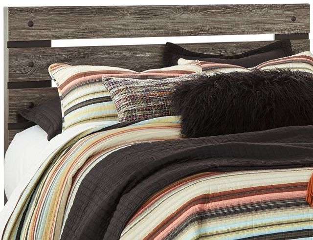 Signature Design by Ashley® Cazenfeld 5-Piece Black/Gray Queen Panel Headboard Bed Set-1
