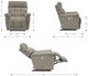 La-Z-Boy® Fulton Charcoal Power Rocking Recliner with Headrest and Lumbar-2