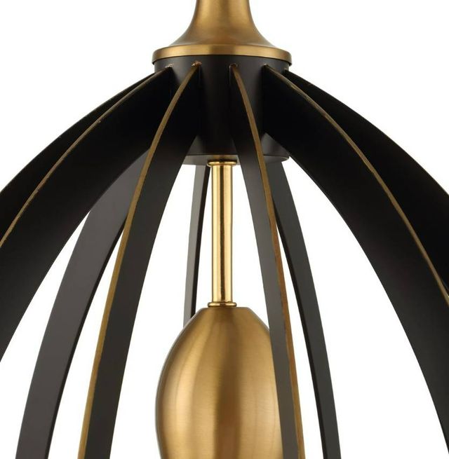 Uttermost® Darby Dark Bronze/Warm Brass Pendant-4