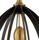 Uttermost® Darby Dark Bronze/Warm Brass Pendant-4