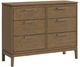 Whittier Wood® Furniture Bailey Nutmeg 60" Low Dresser-0