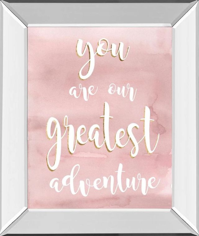 Classy Art Baby Girl III by Studio W Mirror Framed Wall Art-0