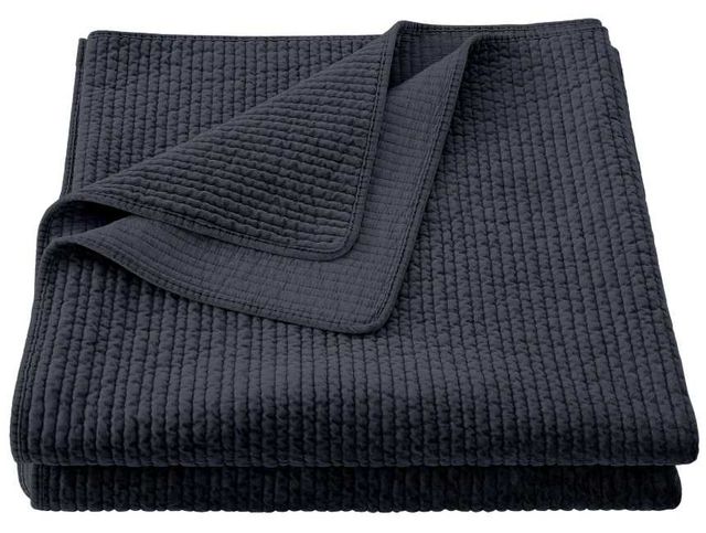 HiEnd Accents Stonewashed 3-Piece Navy King Bedding Bundle-2