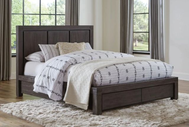 Modus Furniture Meadow Graphite Queen Storage Platform Bed-1
