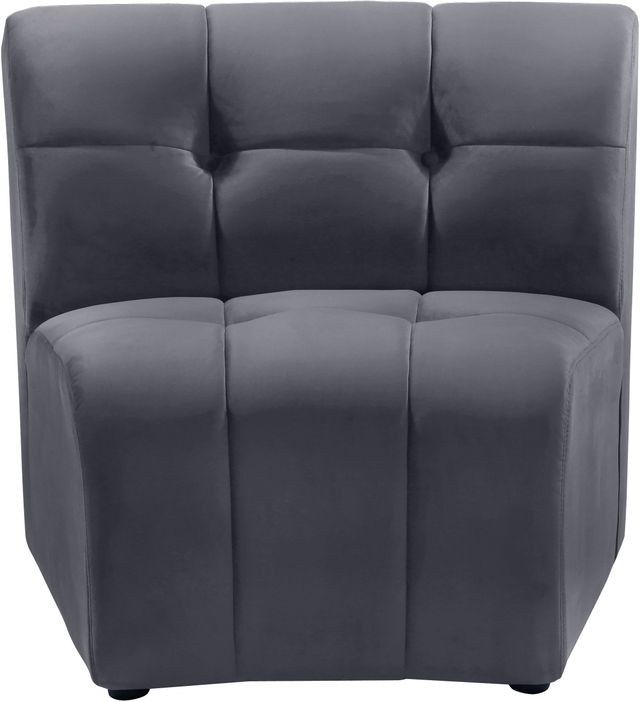 Meridian Furniture Limitless Grey Velvet Modular Chair-0