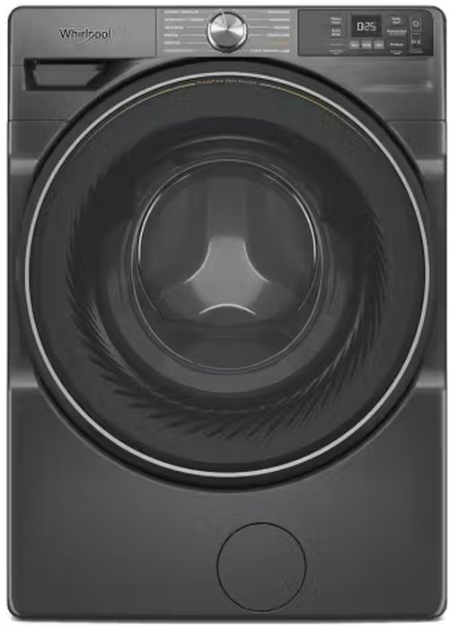 Whirlpool® 5.2 Cu. Ft. Volcano Black Front Load Washer-0