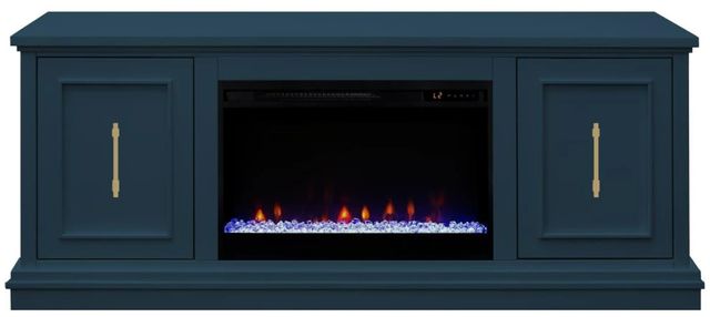 Legends Home Jordan Denim Blue 65" Fireplace Console-0