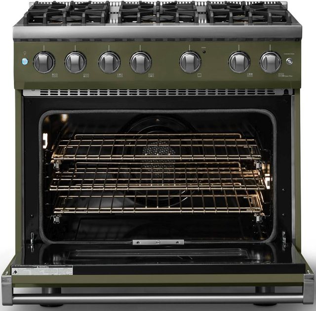 Viking® 5 Series 36" Martini Pro Style Gas (NG) Range with Polished Chrome Trim-1