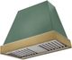 AGA Euclid 36" Mineral Green Wall Mounted Range Hood  with Antique Brass Trim-0