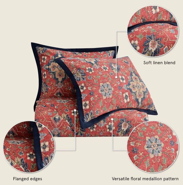 HiEnd Accents Melinda 3-Piece King Bedding Bundle-2