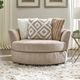 Furniture of America® Loughlin Light Brown Swivel Chair-1