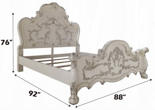 ACME Furniture Dresden Bone White Eastern King Panel Bed-2