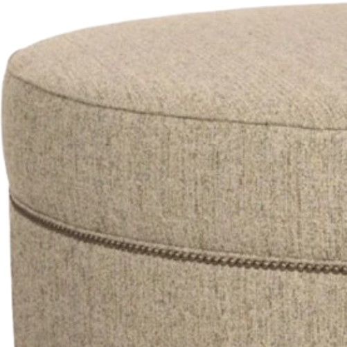 Smith Brothers Customizable 2000 X-Large Round Ottoman with Casters-1
