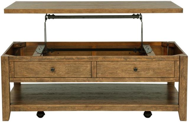 Coaster® Payne Distressed Brown Lift Top Coffee Table-3