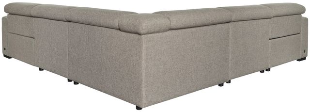 Signature Design by Ashley® Mabton 5-Piece Gray Power Reclining Sectional-1