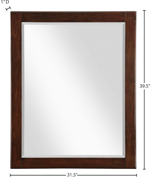 Meridian Furniture Maxine Dark Cherry Mirror-3