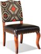 Campio Furniture Legacy Leather Brown/Dark Brown Dining Chair-0
