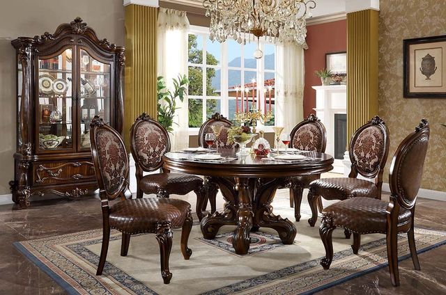 ACME Furniture Versailles Cherry Dining Table-1