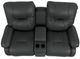 Best® Home Furnishings Customizable Brinley Leather Power Rocker Reclining Loveseat with Console-4