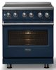 Viking® 5 Series 30" Slate Blue Pro Style Induction Range with Polished Chrome Trim-4