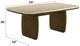 ACME Furniture Kasha Natural Marble Top Dining Table with Vintage Oak Base-2