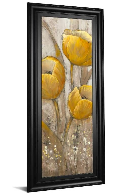 Classy Art Ochre Tulips II by Tim Otoole Wall Art-1