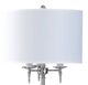 Stylecraft Brushed Steel/White Floor Lamp-1