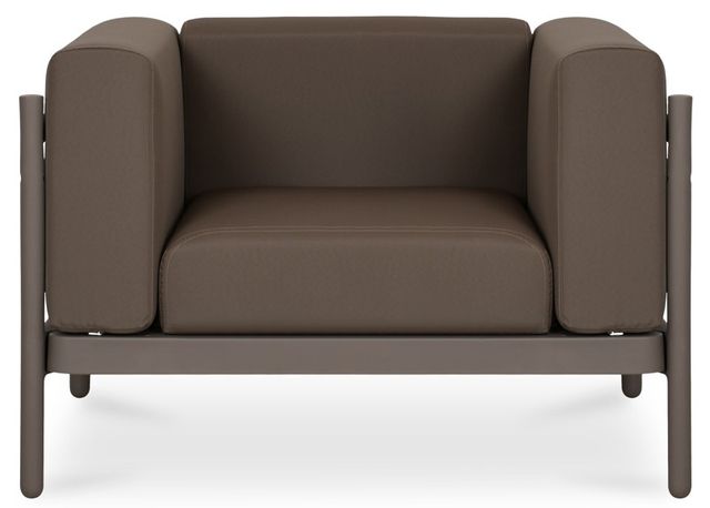 Moe's Home Collection Suri Taupe Polyester Outdoor Lounge Chair-1