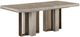 Universal Explore Home™ Del Monte Weathered Oak Dining Table with Antique Satin Brass Base-0