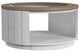 Flexsteel® Melody Gray/White Round Coffee Table with Casters-0