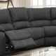 Furniture of America® Monique Graphite Armless Chair with Drop Down Table-0