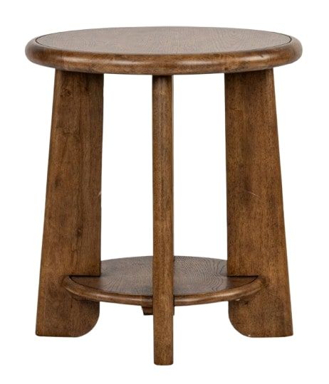 Magnussen Home® Tanner Tawny Brown Round End Table-3