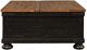 Signature Design by Ashley® Valebeck Light Brown Square Lift Top Coffee Table with Rustic Black Base-2