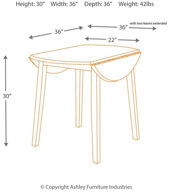 Signature Design by Ashley® Hammis 3-Piece Dark Brown Dining Table Set-3