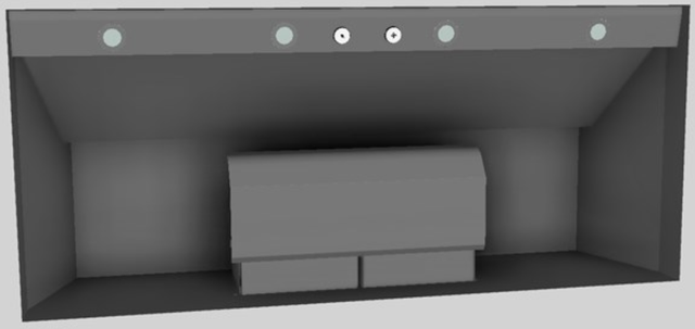 Vent-A-Hood® 54" Gunsmoke Wall Mounted Liner Insert-2