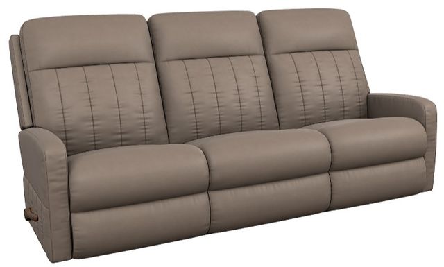 La-Z-Boy® Finley Stone Leather Manual Wall Reclining Sofa-0