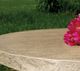 Homecrest™ Outdoor Living Customizable Slate Aluminum/Stone Round Outdoor Dining Table with Hole-1