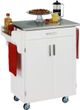 homestyles® Cuisine Cart White/Stainless Steel Kitchen Cart-1