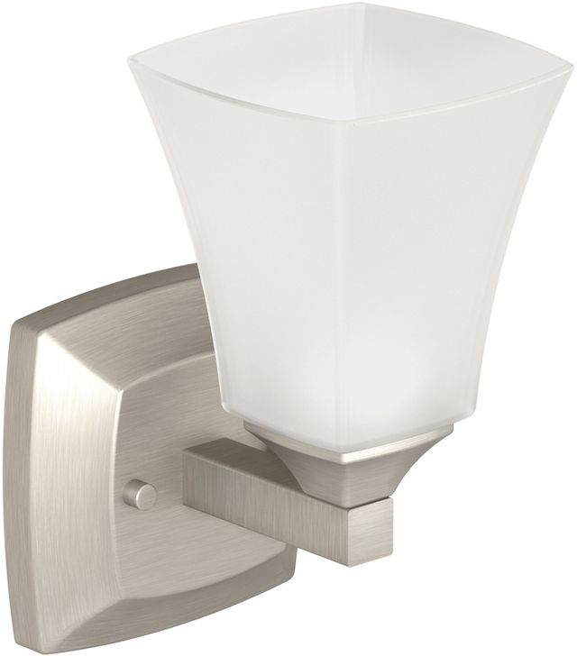 Moen® Voss™ Brushed Nickel One Globe Bath Light-0
