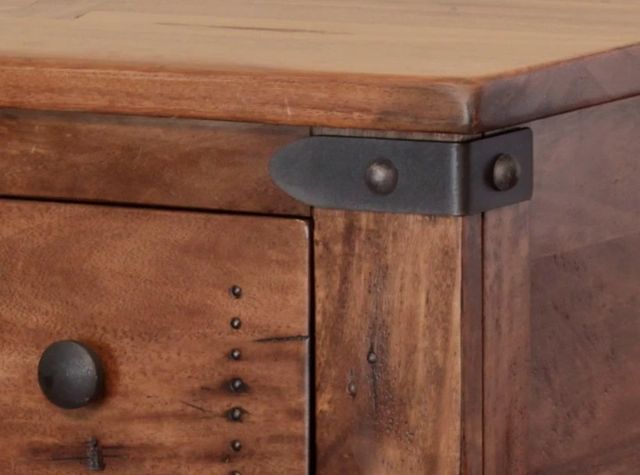 International Furniture Direct Parota II Brown Sofa Table-3